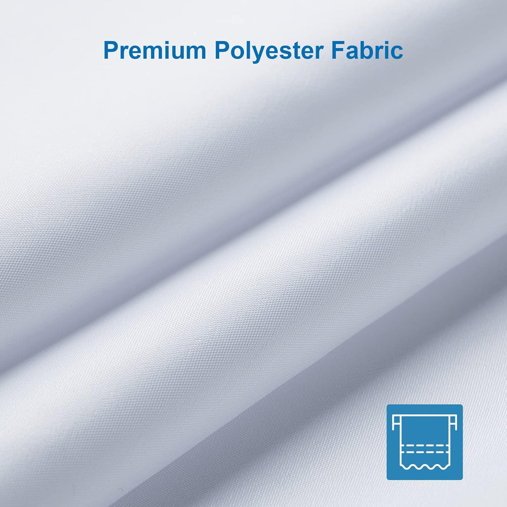 Amazer Solid Sage Green Shower Curtain 2-in-1 – Bathroom Decor Refresh with Fabric Liner, 120GSM Heavy Duty