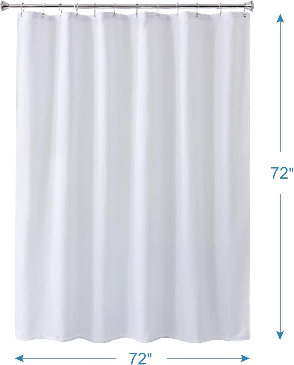 Amazer Solid Sage Green Shower Curtain 2-in-1 – Bathroom Decor Refresh with Fabric Liner, 120GSM Heavy Duty