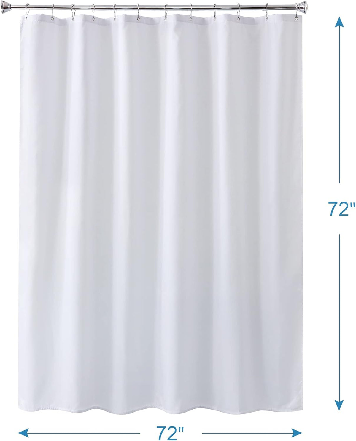 Amazer Solid Sage Green Shower Curtain 2-in-1 – Bathroom Decor Refresh with Fabric Liner, 120GSM Heavy Duty