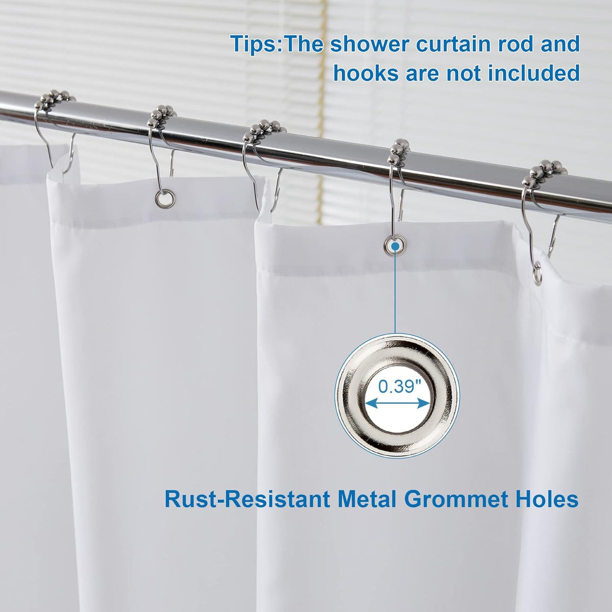 Amazer Solid Sage Green Shower Curtain 2-in-1 – Bathroom Decor Refresh with Fabric Liner, 120GSM Heavy Duty