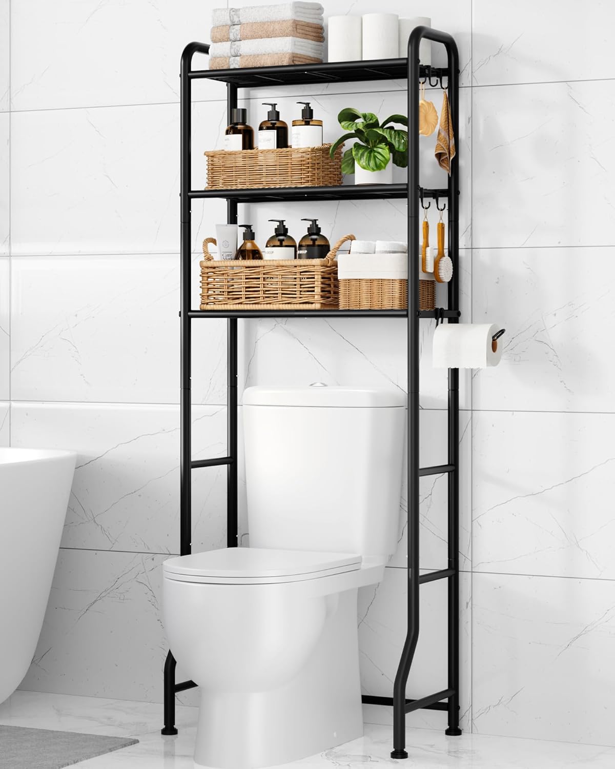 Kitsure Bathroom Organizer – Tip-Resistant Storage for Kids' Bath and Shared Spaces