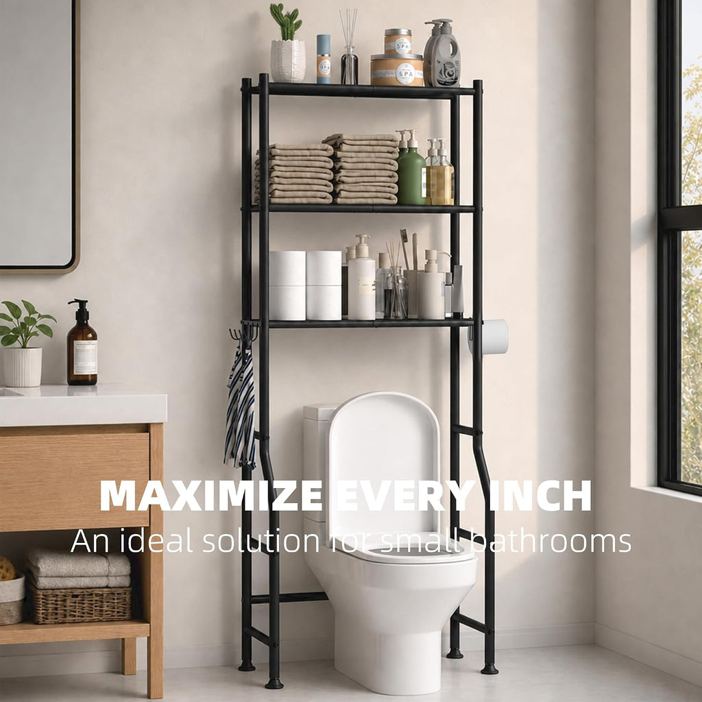 GloTika Over Toilet Organizer – First-Home Move-In Gift for Couples Setting Up a Shared Bathroom