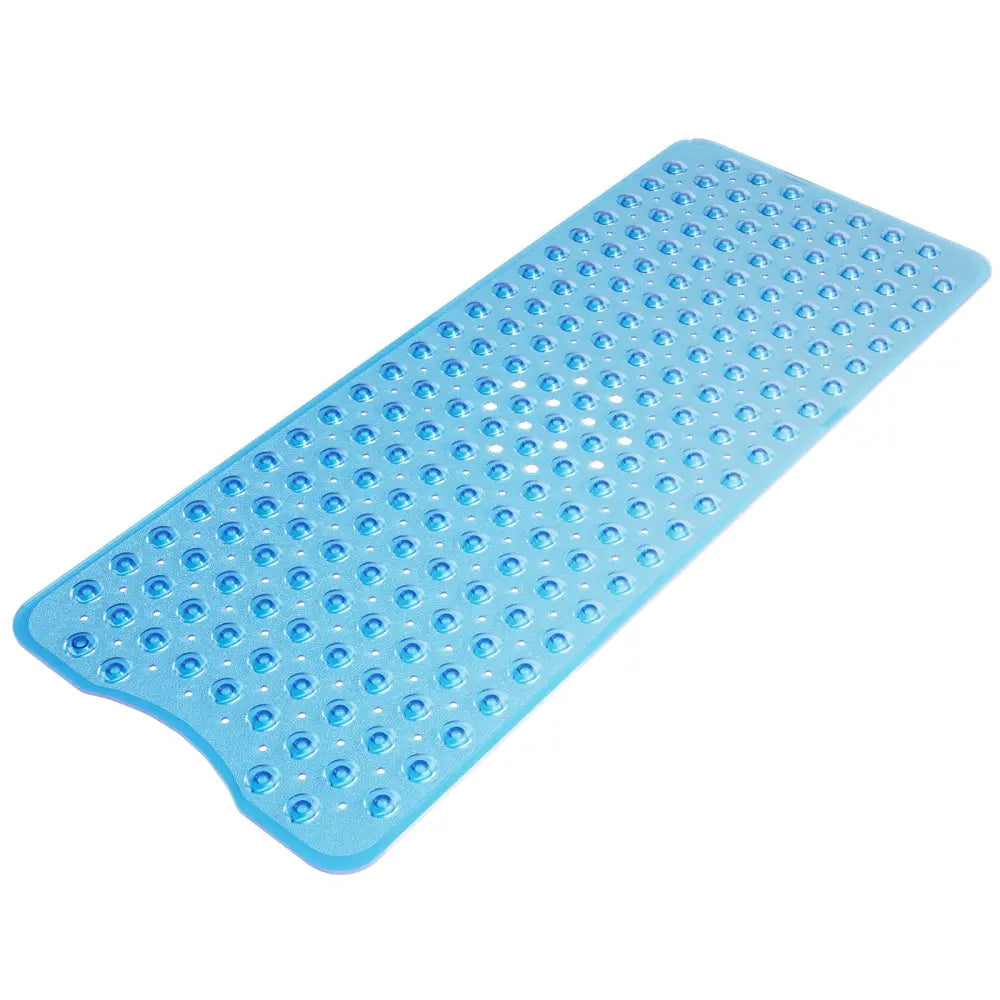 AmazerBath Shower Mat Non Slip 40 x 16 Inches 16 Color Bath Mat for Bathroom Decor and Style Coordination Clear Blue