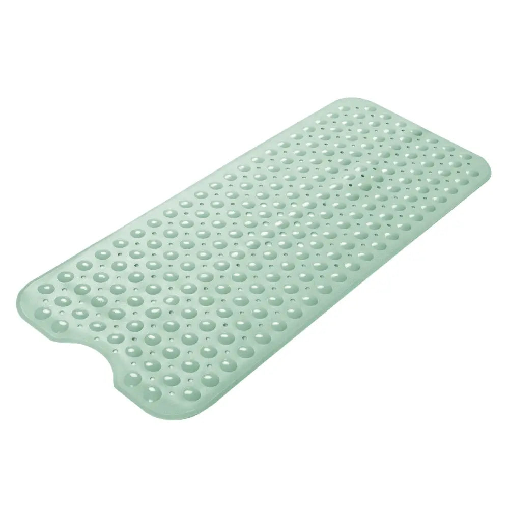AmazerBath Shower Mat Non Slip 40 x 16 Inches 16 Color Bath Mat for Bathroom Decor and Style Coordination Clear Blue