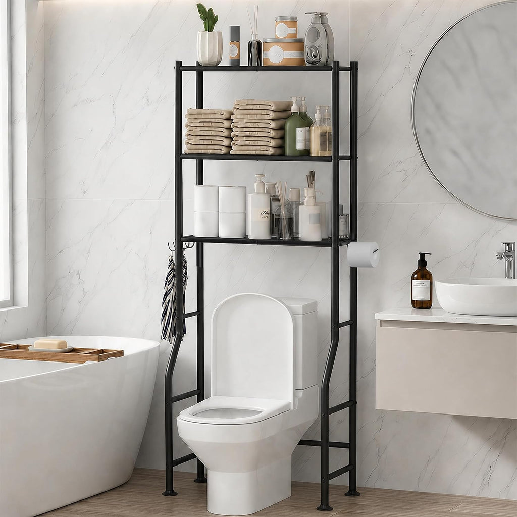 GloTika Over Toilet Organizer – First-Home Move-In Gift for Couples Setting Up a Shared Bathroom