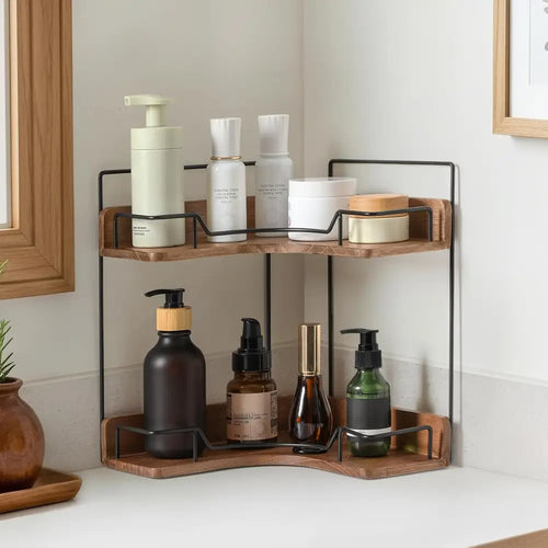 Charming Wooden Vanity Shelf Gift for Mom on Birthday Bathroom Storage Surprise - Bathroom Trays