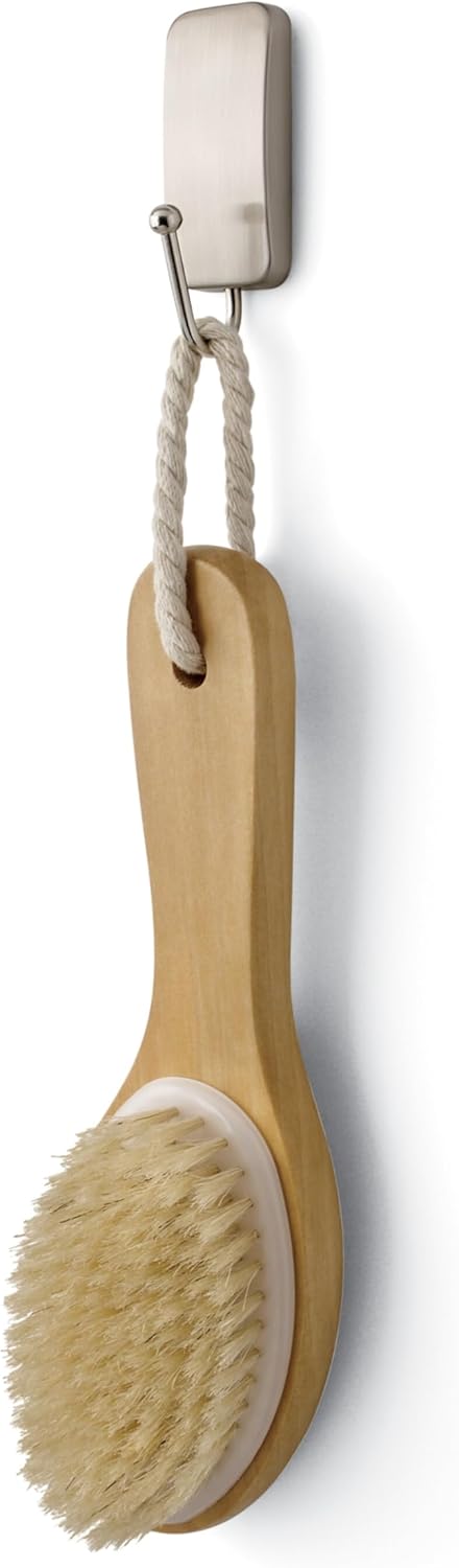 Command Satin Nickel Bath Hook – Thoughtful Housewarming Gift for New Homeowners and Renters