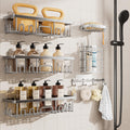 Veken Shower Caddy 6-Pack – Valentine's Day Gift for Her, Powder-Coated Rustproof Shower Organizer
