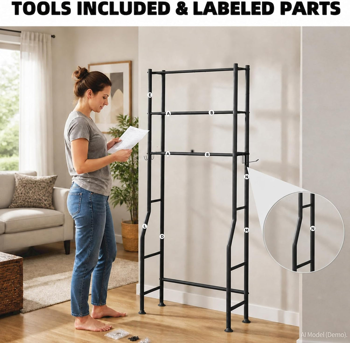 GloTika Over Toilet Organizer – First-Home Move-In Gift for Couples Setting Up a Shared Bathroom