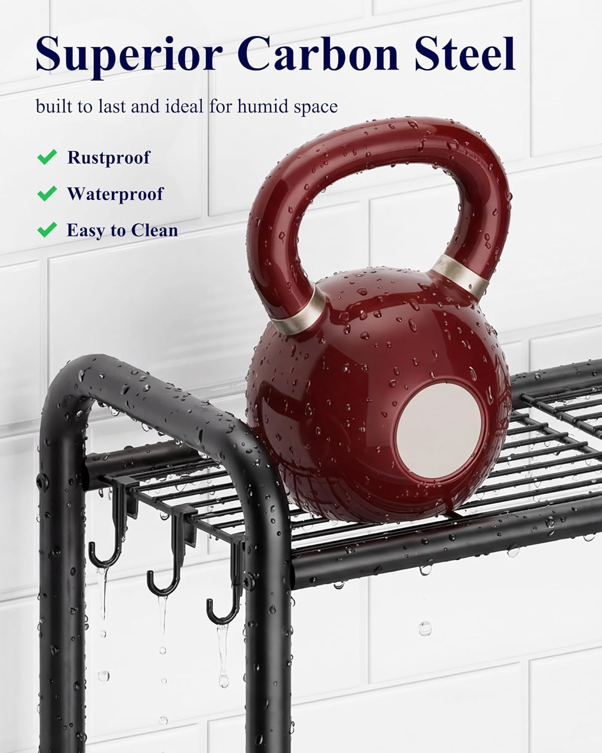 Kitsure Bathroom Organizer – Tip-Resistant Storage for Kids' Bath and Shared Spaces