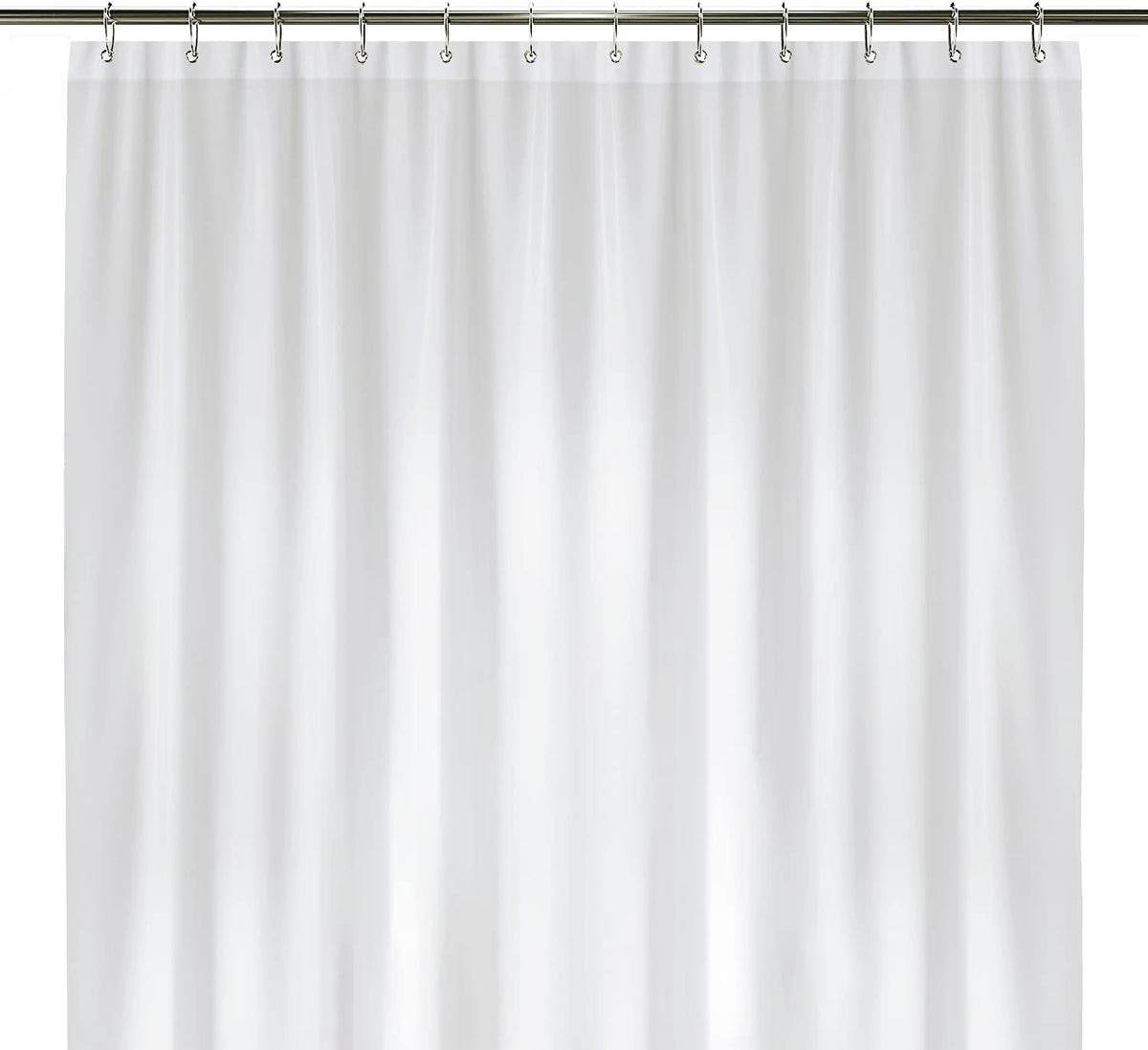 LiBa Non-Toxic PEVA Shower Curtain – Shared Kids Bathroom Waterproof Liner, Reinforced 72x72 Grommets for Active Families