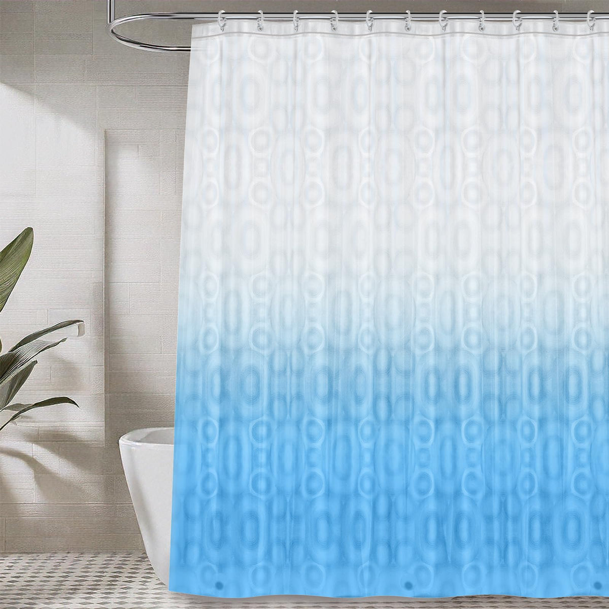 LiBa Non-Toxic PEVA Shower Curtain – Shared Kids Bathroom Waterproof Liner, Reinforced 72x72 Grommets for Active Families