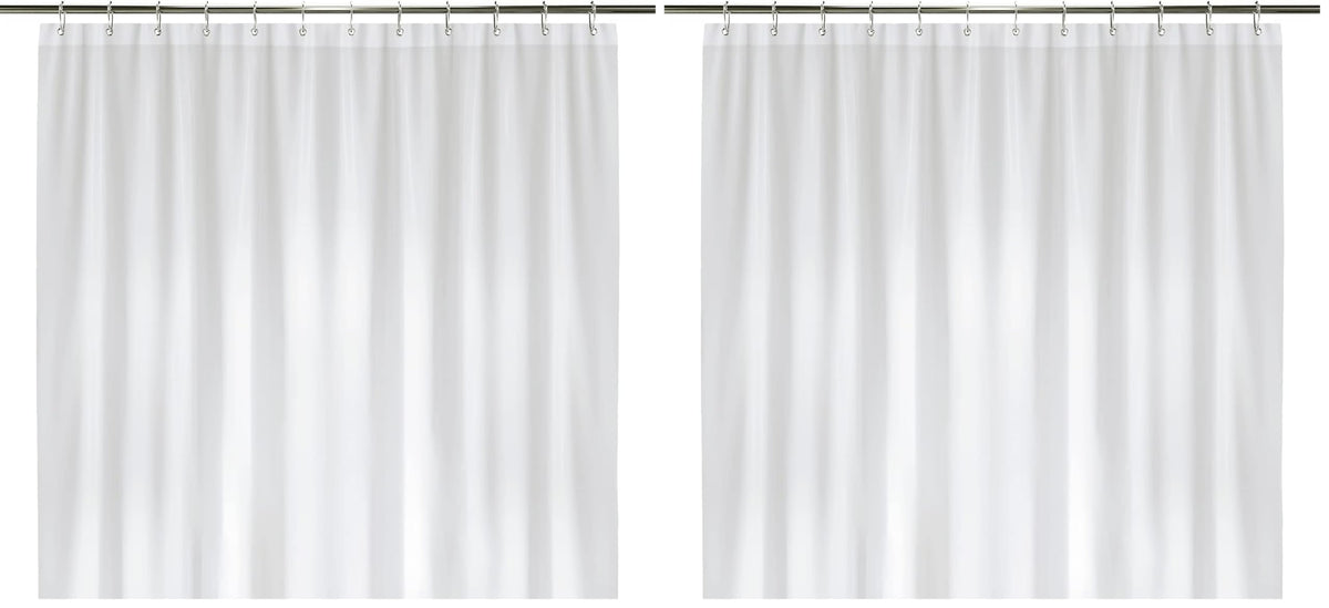 LiBa Non-Toxic PEVA Shower Curtain – Shared Kids Bathroom Waterproof Liner, Reinforced 72x72 Grommets for Active Families