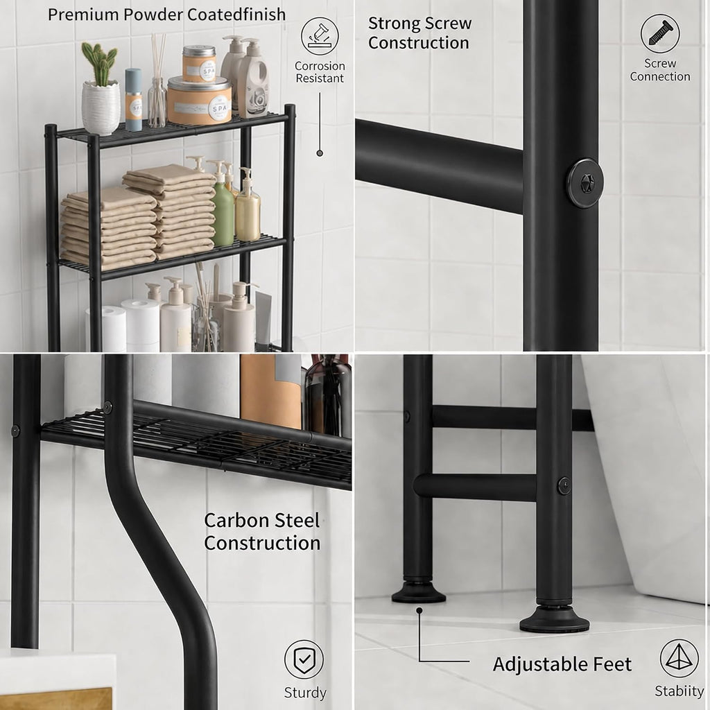 GloTika Over Toilet Organizer – First-Home Move-In Gift for Couples Setting Up a Shared Bathroom