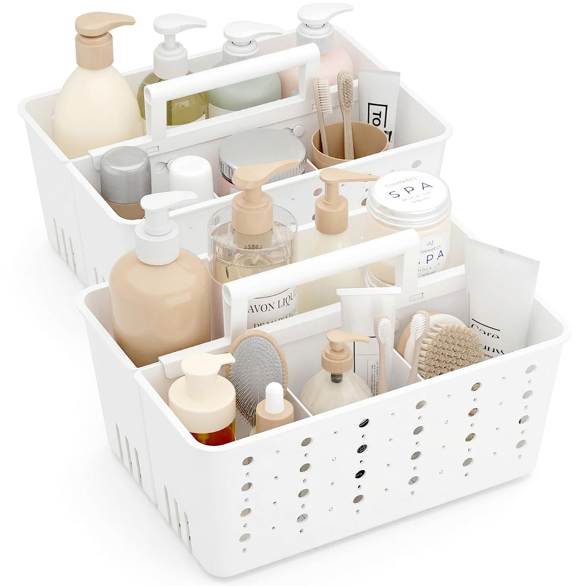 Lifewit Plastic Basket Organizer – Valentine's Day Gift for Mom, Everyday Bathroom Storage Upgrade