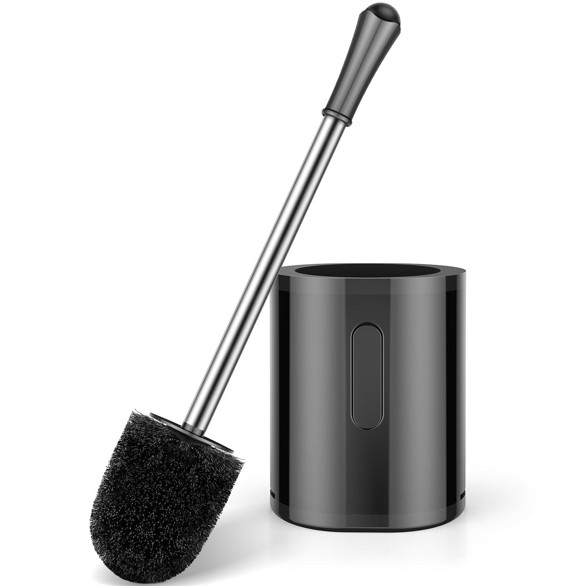 AONEZ Space-Saving Toilet Brush for Designer Powder Rooms, Three Color-Coordinated Finishes