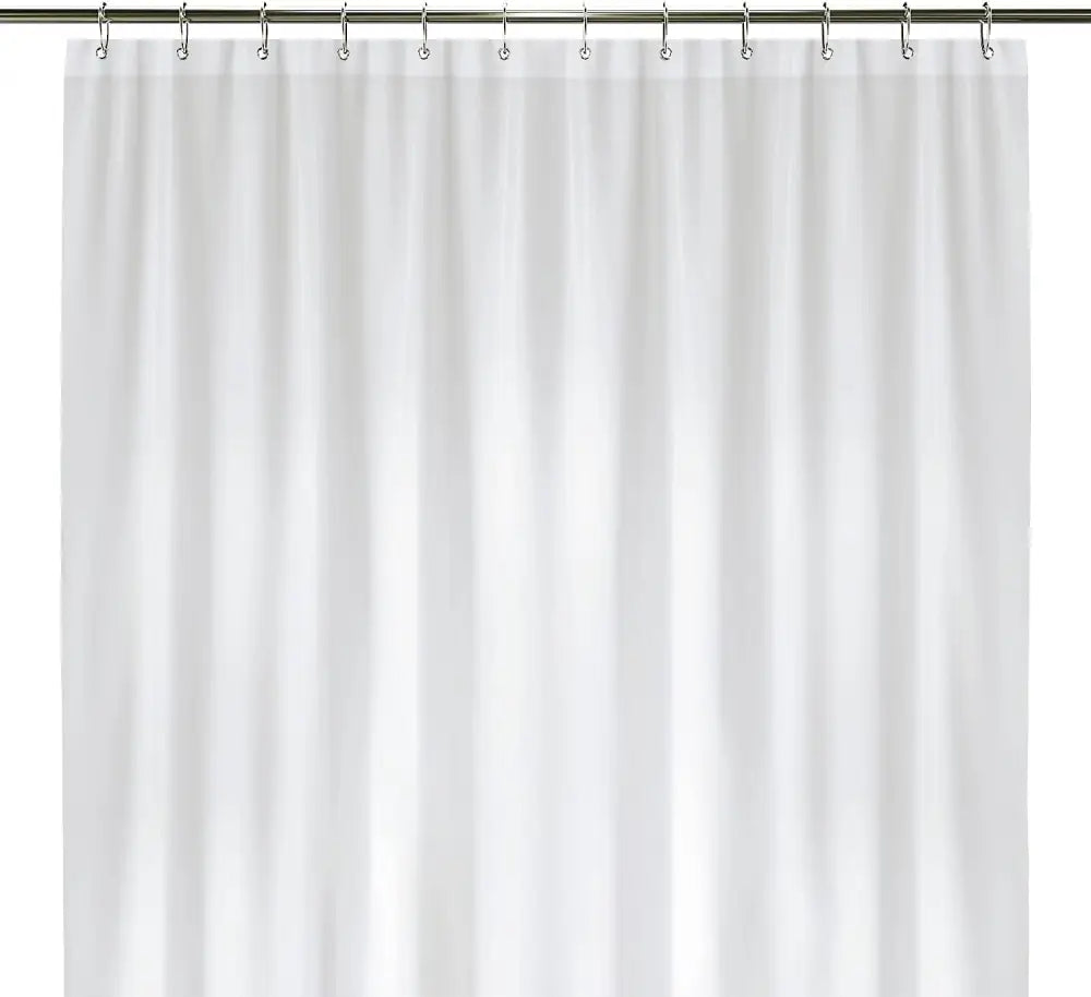 LiBa Non-Toxic PEVA Shower Curtain – Shared Kids Bathroom Waterproof Liner Reinforced 72x72 Grommets for Active