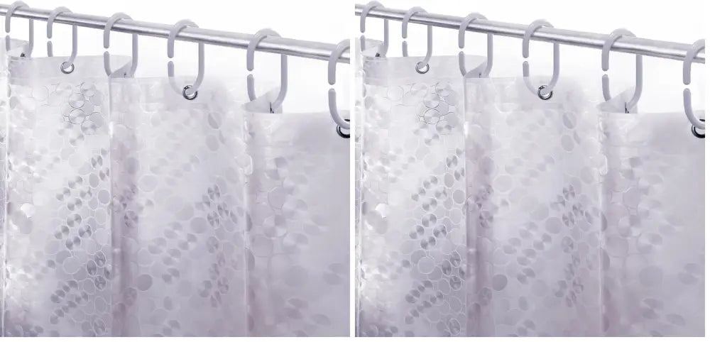 LiBa Non-Toxic PEVA Shower Curtain – Shared Kids Bathroom Waterproof Liner Reinforced 72x72 Grommets for Active