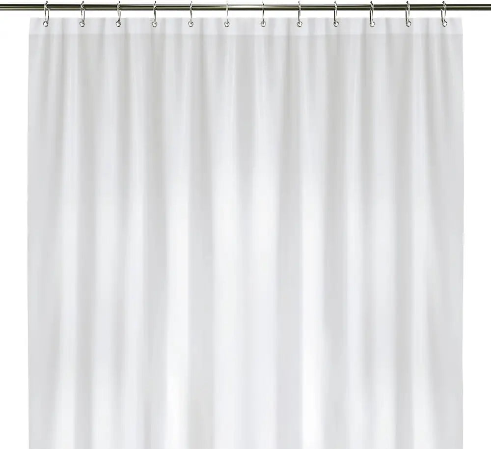 LiBa Non-Toxic PEVA Shower Curtain – Shared Kids Bathroom Waterproof Liner Reinforced 72x72 Grommets for Active