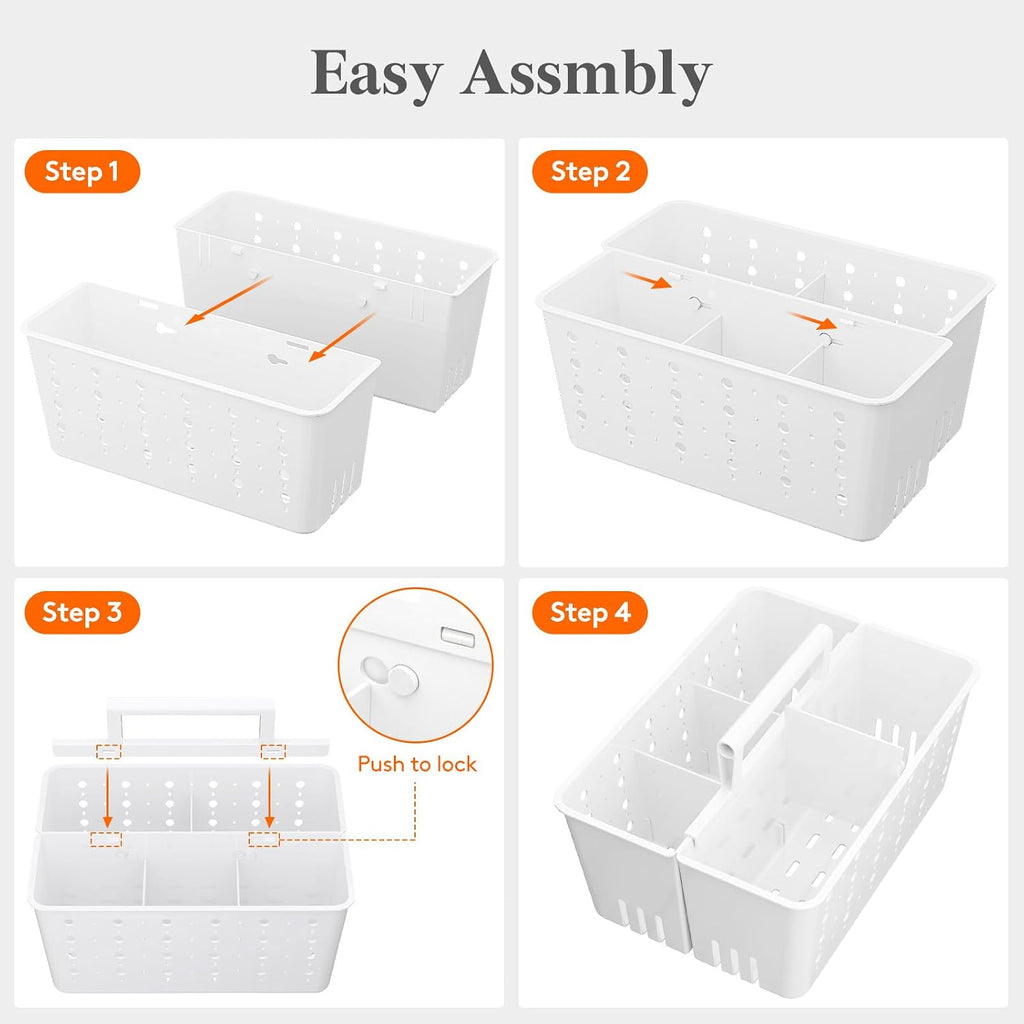 Lifewit Plastic Basket Organizer – Valentine's Day Gift for Mom, Everyday Bathroom Storage Upgrade