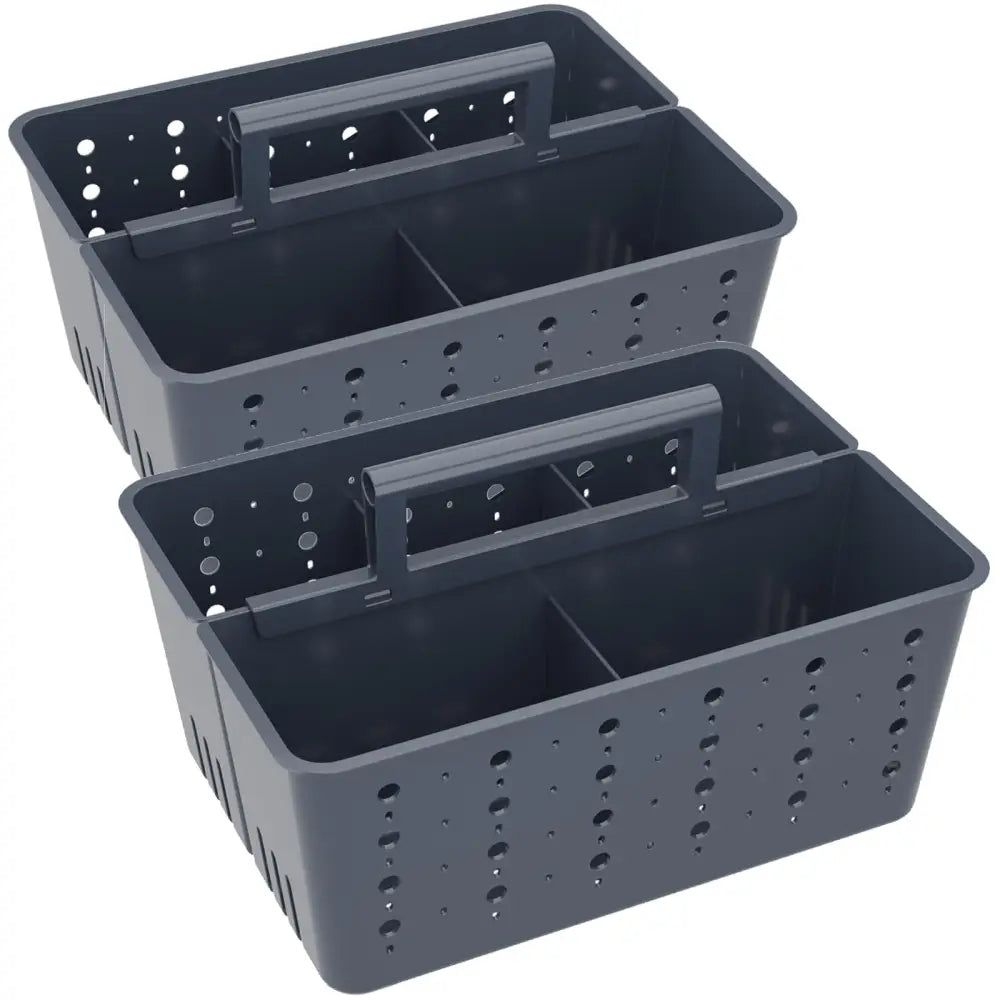 Lifewit Plastic Basket Organizer – Valentine’s Day Gift for Mom Everyday Bathroom Storage Upgrade - Darkblue - 2