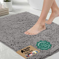 GORILLA GRIP Chenille Bath Mat – Family-Safe Non-Toxic Bathroom Floor Covering with TPR Grip Backing