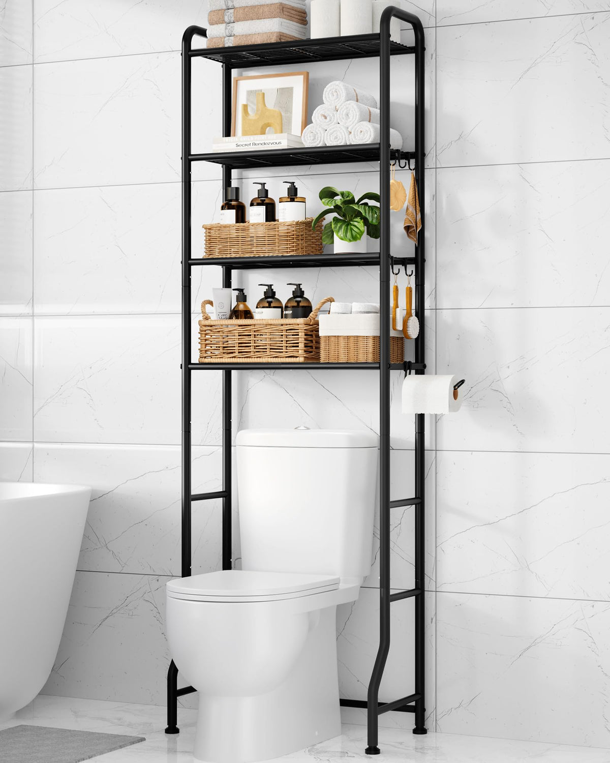 Kitsure Bathroom Organizer – Tip-Resistant Storage for Kids' Bath and Shared Spaces