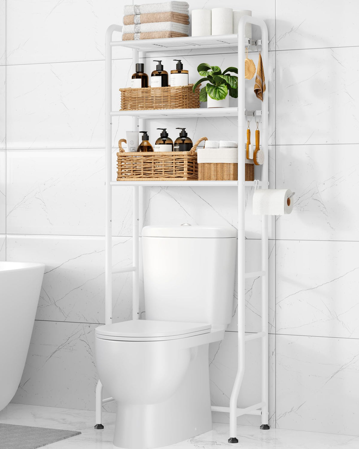 Kitsure Bathroom Organizer – Tip-Resistant Storage for Kids' Bath and Shared Spaces