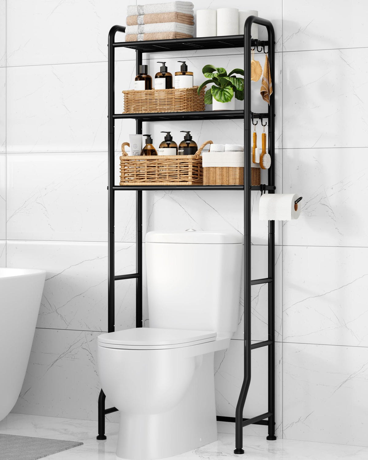 Kitsure Bathroom Organizer – Tip-Resistant Storage for Kids' Bath and Shared Spaces