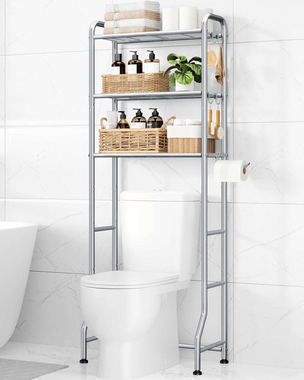 Kitsure Bathroom Organizer – Tip-Resistant Storage for Kids' Bath and Shared Spaces