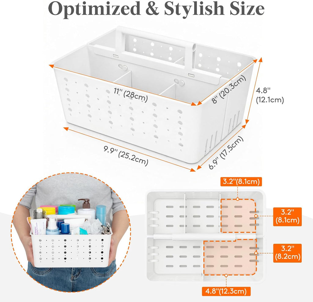 Lifewit Plastic Basket Organizer – Valentine's Day Gift for Mom, Everyday Bathroom Storage Upgrade