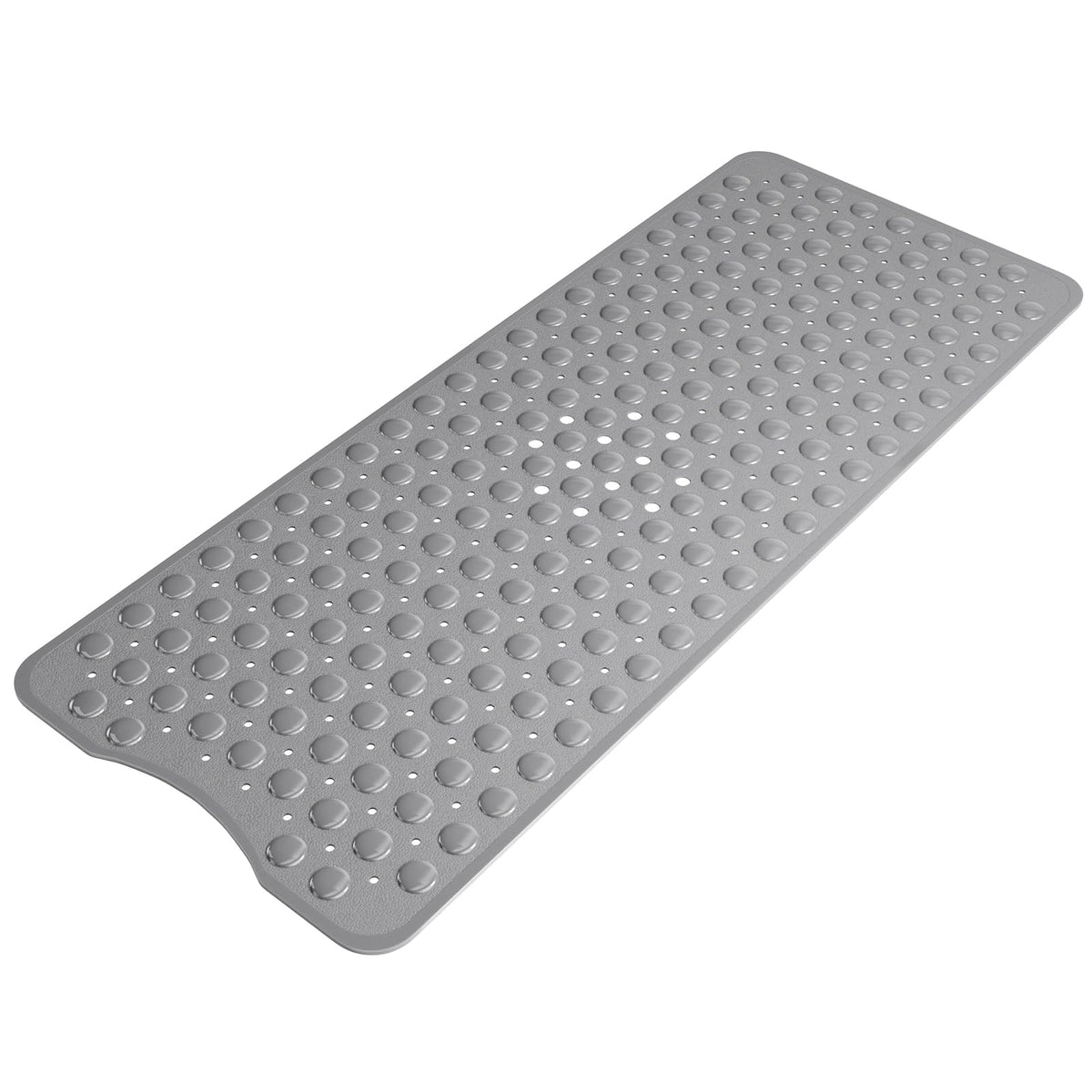 AmazerBath Shower Mat Non Slip 40 x 16 Inches, 16 Color Bath Mat for Bathroom Decor and Style Coordination, Clear Blue