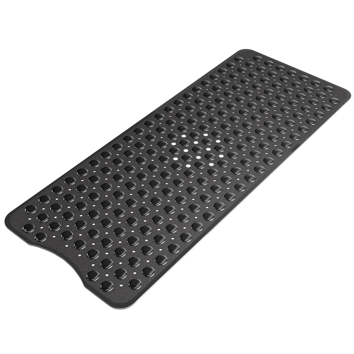 AmazerBath Shower Mat Non Slip 40 x 16 Inches, 16 Color Bath Mat for Bathroom Decor and Style Coordination, Clear Blue