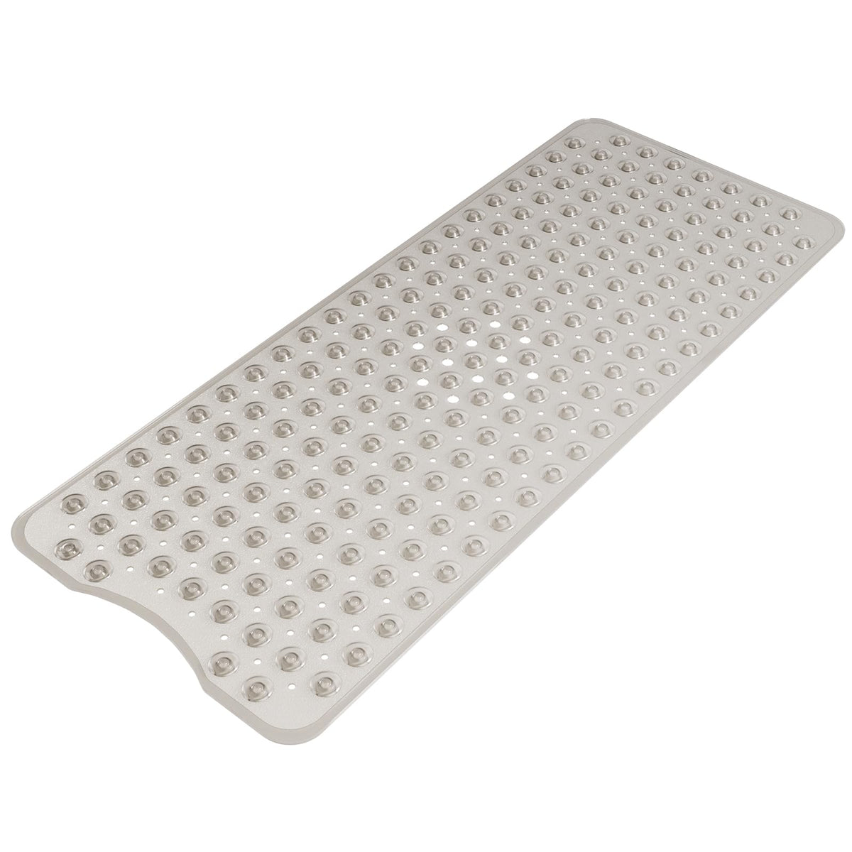 AmazerBath Shower Mat Non Slip 40 x 16 Inches, 16 Color Bath Mat for Bathroom Decor and Style Coordination, Clear Blue