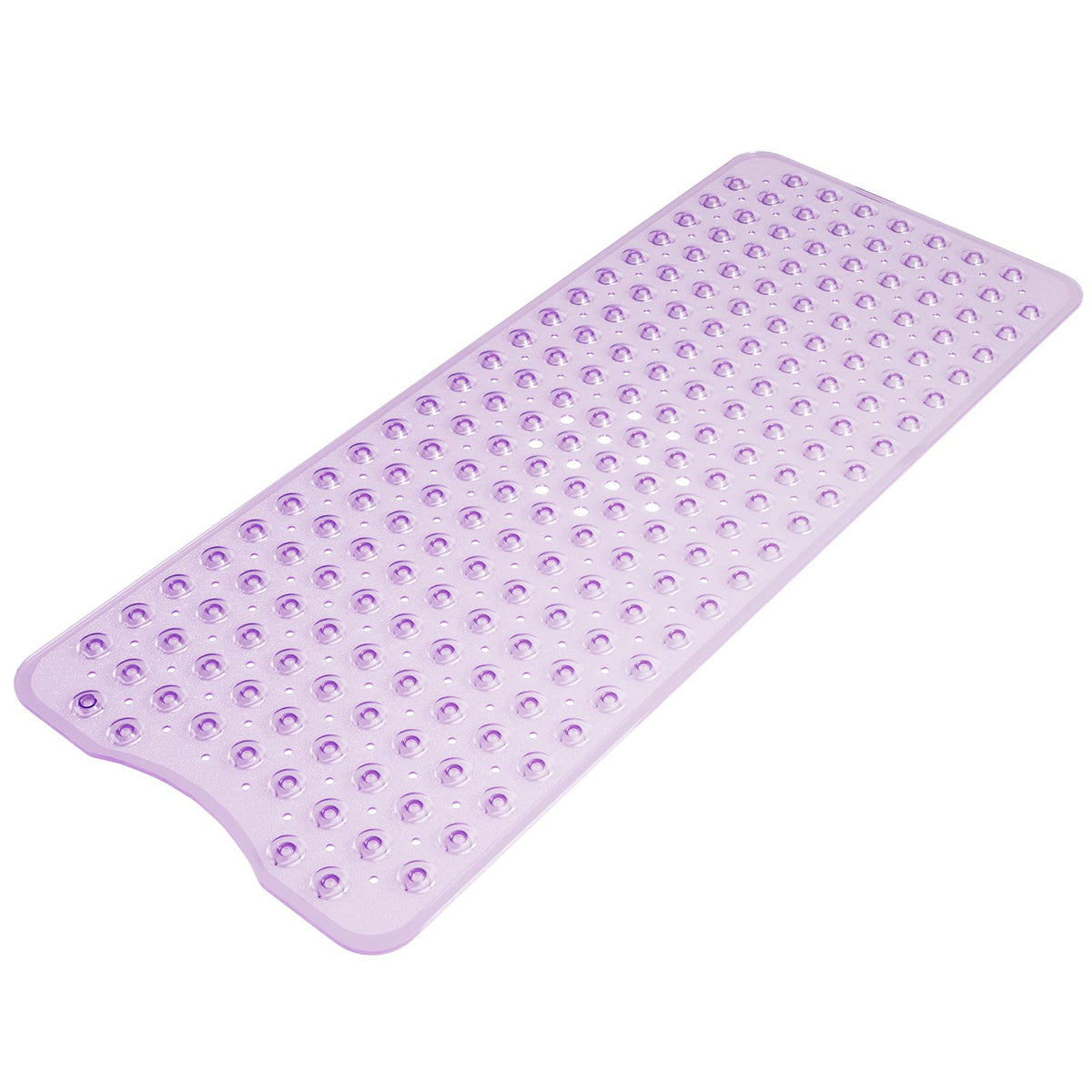 AmazerBath Shower Mat Non Slip 40 x 16 Inches, 16 Color Bath Mat for Bathroom Decor and Style Coordination, Clear Blue