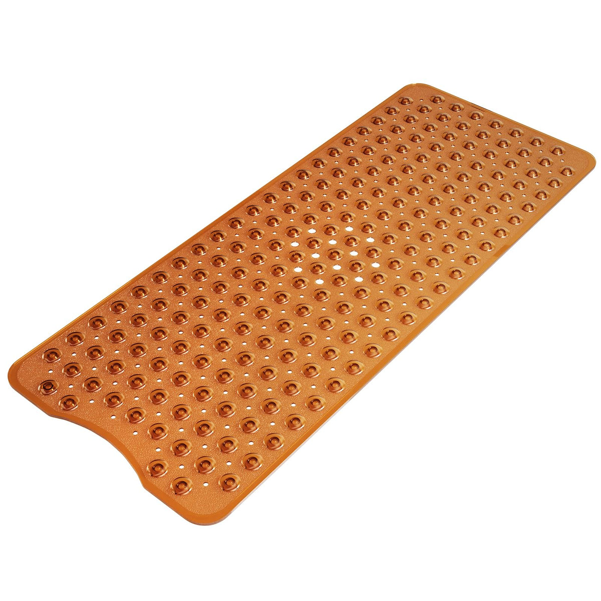 AmazerBath Shower Mat Non Slip 40 x 16 Inches, 16 Color Bath Mat for Bathroom Decor and Style Coordination, Clear Blue