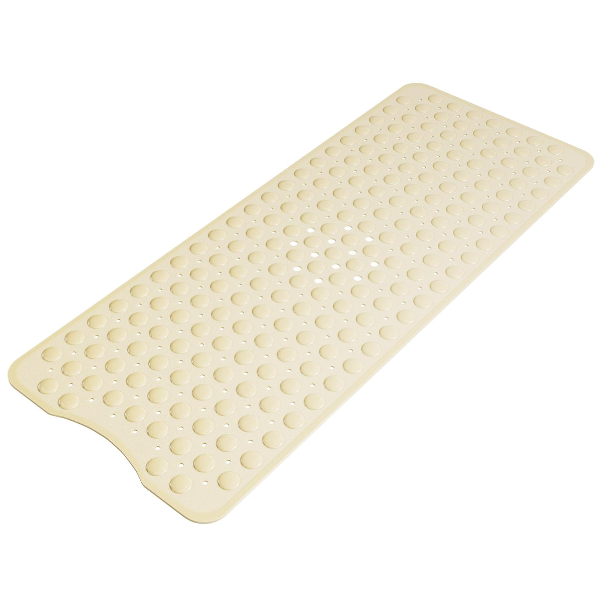 AmazerBath Shower Mat Non Slip 40 x 16 Inches, 16 Color Bath Mat for Bathroom Decor and Style Coordination, Clear Blue