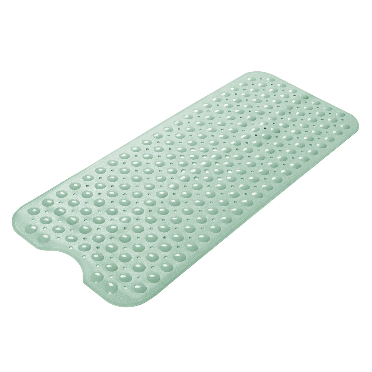 AmazerBath Shower Mat Non Slip 40 x 16 Inches, 16 Color Bath Mat for Bathroom Decor and Style Coordination, Clear Blue