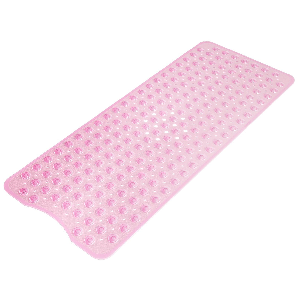 AmazerBath Shower Mat Non Slip 40 x 16 Inches, 16 Color Bath Mat for Bathroom Decor and Style Coordination, Clear Blue
