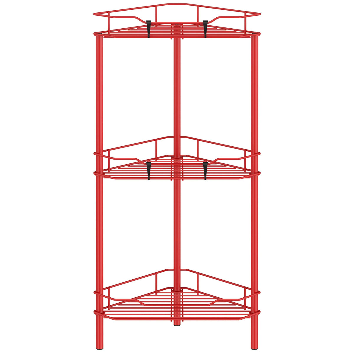 HuggieGems Floor Standing Shower Caddy in Jet Black or Gold – Elevated Bathroom Storage for Spa-Style Self-Care