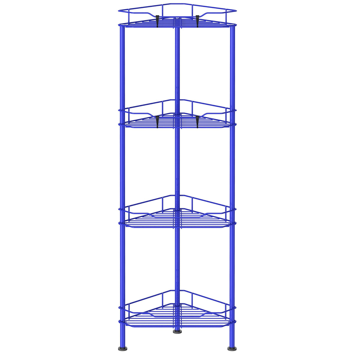 HuggieGems Floor Standing Shower Caddy in Jet Black or Gold – Elevated Bathroom Storage for Spa-Style Self-Care
