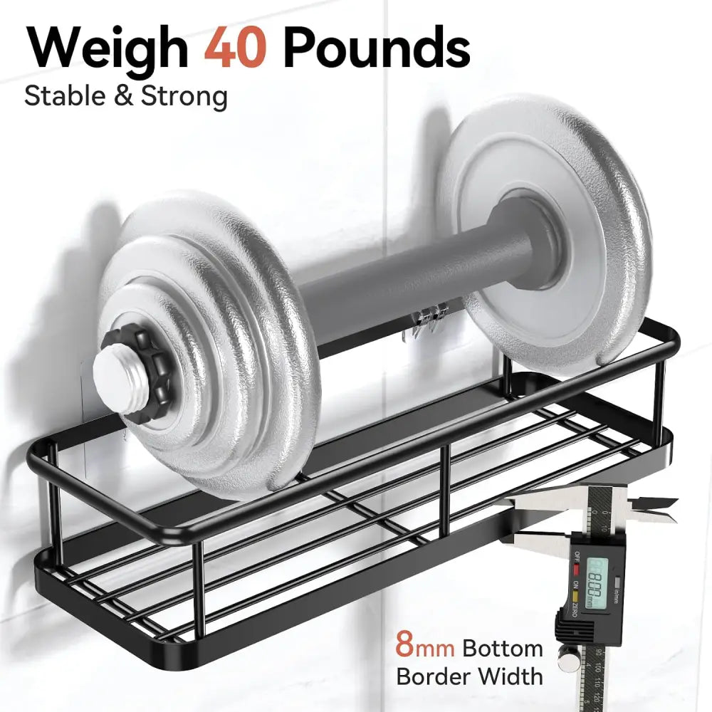 YASONIC Stainless Steel Shower Organizer – Durable Wall Storage for Tiny Home and Off-Grid Bath - Bathroom Accessory